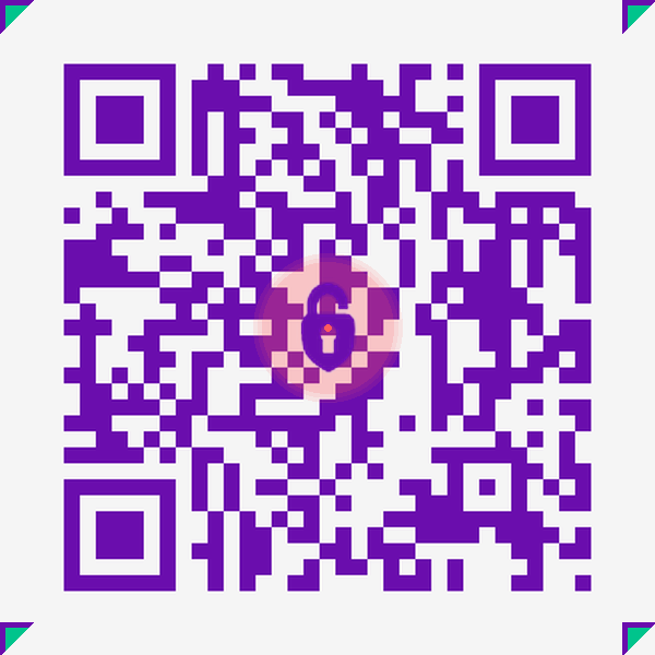 Sample invitation QR code for Emma & James